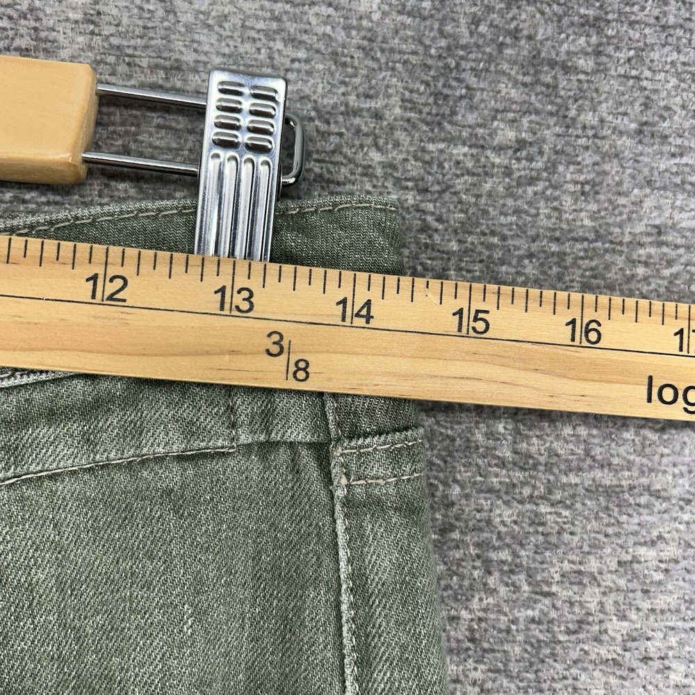 R13 Tobi Boy Jeans Women Size 26 Army Green Denim Made Italy Straight Leg - Picture 11 of 12
